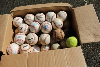 Box Of Baseballs-30 Assorted