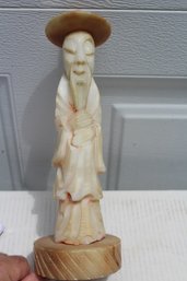 Vintage Carved Chinese Figure, Alabaster Stone 1960s?