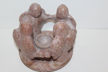 Circle Of Friends - Angels - Nice Stone Look - Votive Candle Holder