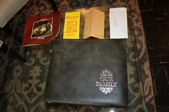 Leather Bound Family Album - Never Used - Prize Won On Jokers Wild Game Show