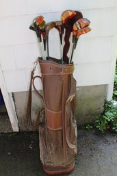 Brown Vintage Bag With Woods - Laminated & Persimmon Drivers