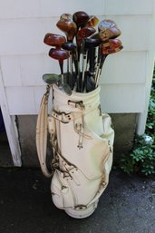 White Belding Bag With Woods - Irons