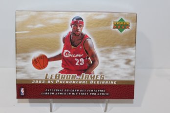 2003-2004 LeBron James Exclusive Phenomenal Beginning 20 Card Set - Very Nice - Very Collectible