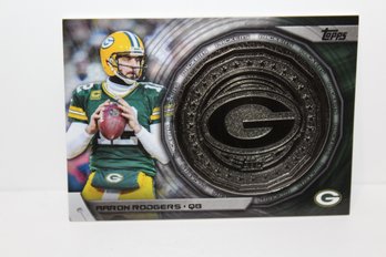 2014 Aaron Rodgers Kick-Off Coin Card