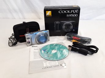 Nikon Coolpix S9500 Digital Camera With Wide 22x Zoom, Built In GPS & Wifi - Box