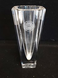 RARE Stunning Orrefors Odyssey Crystal Vase Sweden - Signed And Numbered