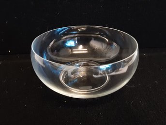Vintage 1960s Lenox Odyssey Hand Blown Lead Crystal Bowl SIGNED - Box Included