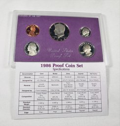 1986 United States  Proof Set  In Original Government Packaging
