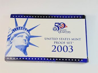 Complete 2003 United States Proof Set With State Quarters