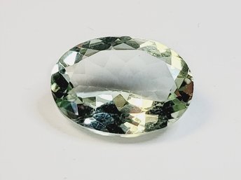 2.75 Carat ---10x8mm Oval Cut Prasiolite (Green Amethyst)  Loose Gemstone