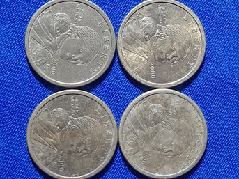 4 Sacagawea Dollars Lot 28