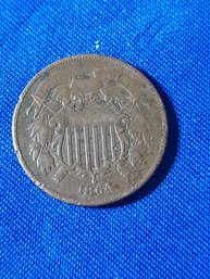 1864 2 Cents Lot 35