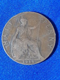 1919 Half Penny Lot 36