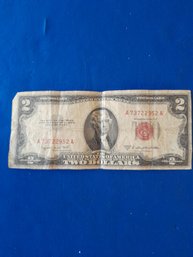 1953 B 2 Dollar Red Note