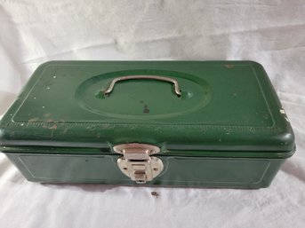 Green Toolbox With Vintage Manuals