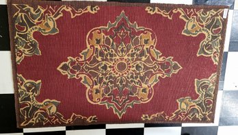 Red/gold Entryway Rug