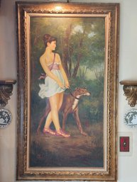 Oil On Canvas, Diana The Huntress After Gaston Casimir Saint-Pierre, Unsigned