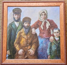 Oil On Canvas, Immigrants, Signed Ayelah