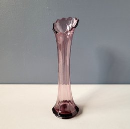 60s Amethyst Swung Glass Vase