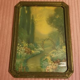 Atkinson Fox Print In Antique Frame - Sticker Needs To Be Cleaned Off Glass