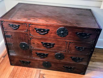 Baker Antique Hidden Cabinet Tansu Chest