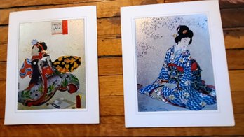 Pair Of Japanese Geisha Prints