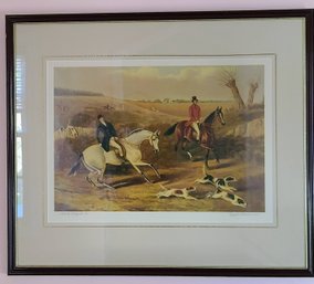 Framed Hunting Print By B. Dayrell, 1832 Copyright 1932