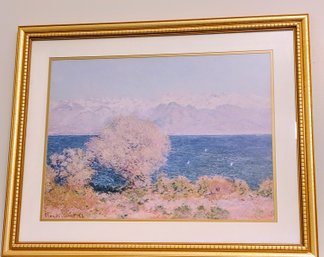 Framed Print Of Monet's Cap D' Antibes, Mistral
