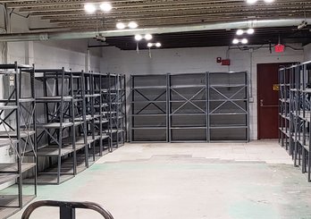 Metal Shelving  64 Shelves With Uprights And Screws