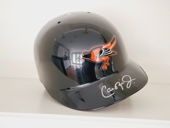 Authentic Diamond Collection Cal Ripkin Jr Baltimore Orioles MLB Signed Batting Helmet