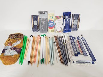 Huge Lot Of Knitting Needles & Accessories - Some New!