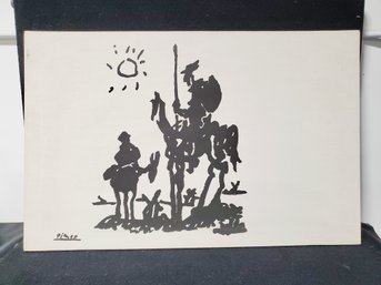 Vintage Don Quixote By Pablo Picasso Man Of La Mancha Canvas Wall Art