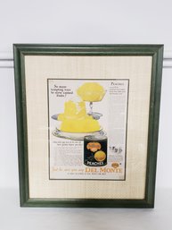 Vintage Del Monte Peaches Advertising Framed & Matted Ad