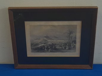 Nanking: 1840's-60's Engraving, Framed VG 11'x9' (8)