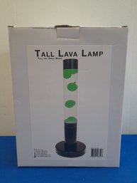 Tall But Small GREEN Lava Lamp In Original Box- NEW/UNUSED