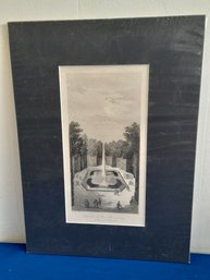 Garden Of Versailles In 1695 Paris 1838-1849, 11'x15' Copper Engraving  (3)