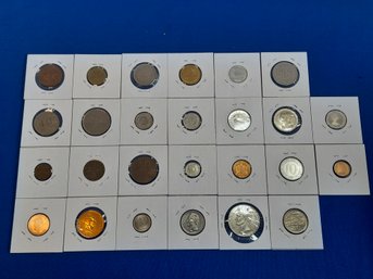 Lot Of 25 Early Foreign Coins P-z (16)