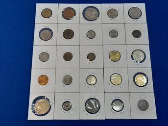 Lot Of 25 Older Foreign Coins J-p (15)