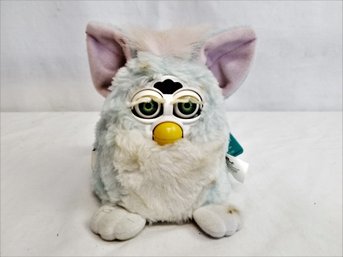 Vintage 1999 Blue/white Baby Furby By Tiger Electronics