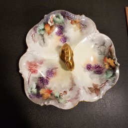 Stunning Nut / Candy Dish W/ Mark J.p And Signed M.C.L
