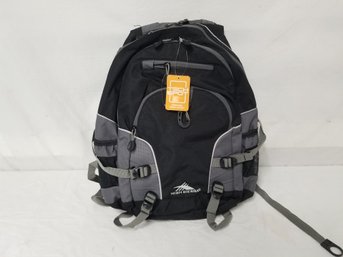 High Sierra Black & Grey Backpack With Tech Spot