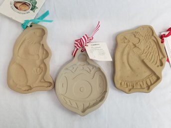 Crate & Barrel & Brown Bag Clay Cookie & Candy Molds