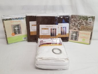 Great Selection Of Tier & Swag Sets, Sheer Panels & Linen Basket Weave Panel - NEW