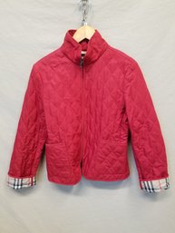 Women's Burberry London Full Zip Quilted Style Jacket - Size Small