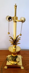 Vintage Bombay Solid Brass Pineapple Table Lamp - Very Heavy And High Quality