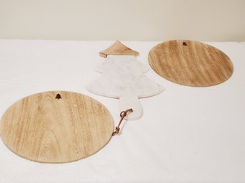 Trio Of Holiday Cutting Board Trivets Charcuterie Boards