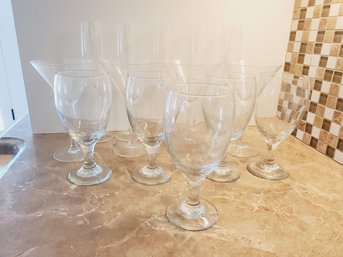 Wine, Champagne & Martini Glass Stemware Assortment