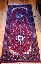 Hand-Knotted Kashan Rug With Star Shapes