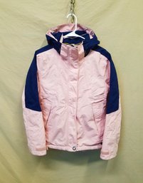 Women's Lands End Pink Squall All Weather Hooded Jacket Size XS (2-4)