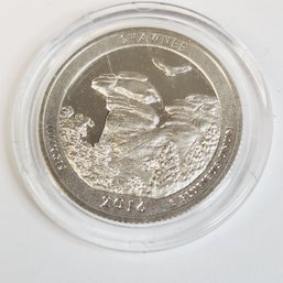 Silver 2016 Proof  Illinois Quarter Shawnee National Park